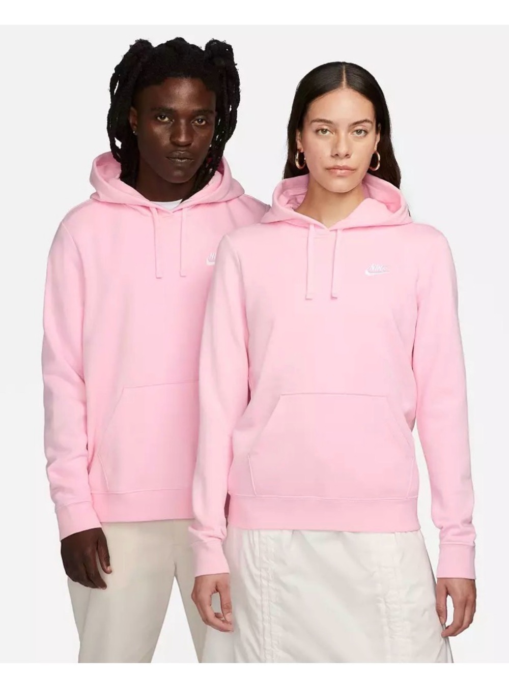 Nike Pink Logo Pullover Hoodie
